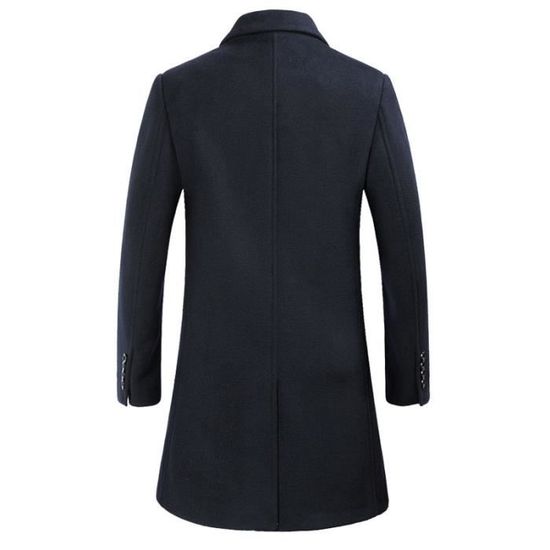 Vêtement Homme longue Slim Coupe gris Corps Mi Hommes Parka Masculin Près Du B4qwSqz