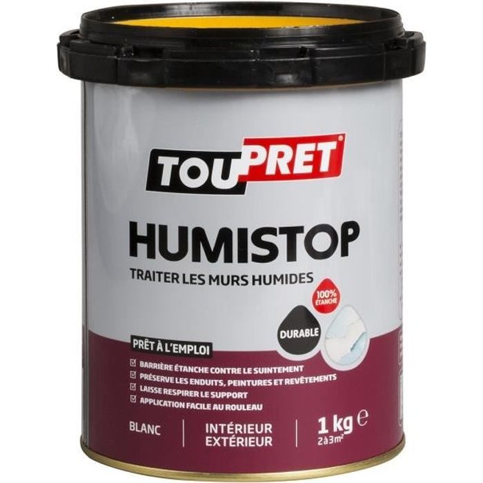 TOUPRET Sous-couche traîtement des murs humides Humi-Stop 1 kg