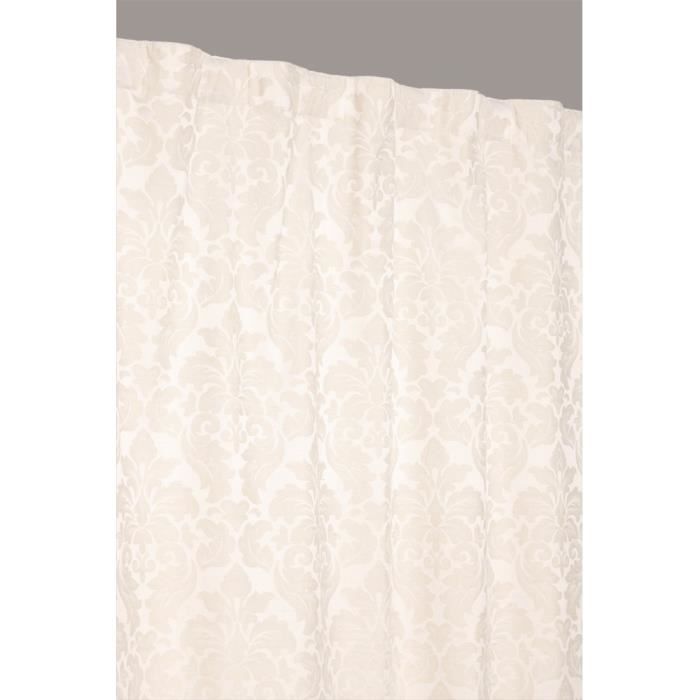 Rideau Jacquard Grande Hauteur Galon Fronceur 135 x 280 cm Coton ... Rideau Jacquard Grande Hauteur Galon Fronceur 135 x 280 cm Coton ...