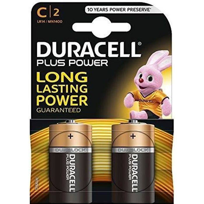 Duracell Pile duralock plus power LR14 x2