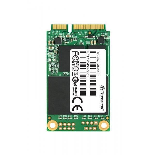 TRANSCEND Disque du interne MSA370 - SSD - 256 Go - SATA III 6Gb/s - mSATA - DDR3 DRAM