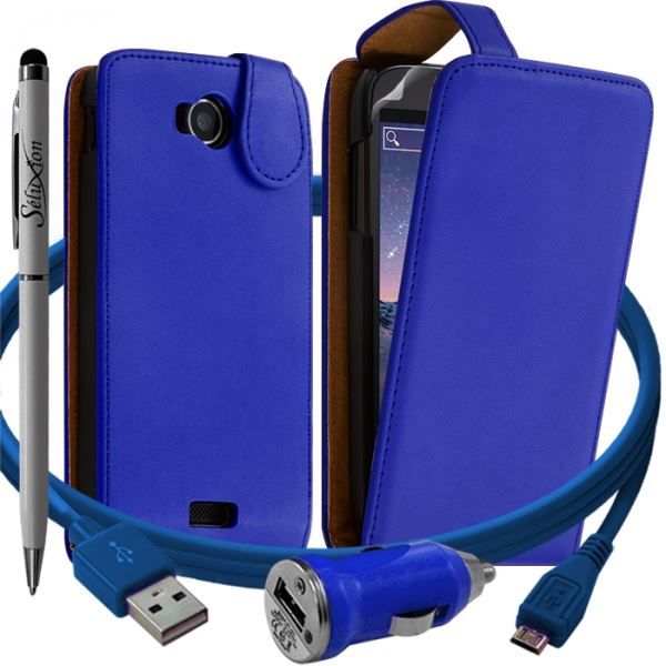 Housse Universelle Taille M Pour Wiko Ozzy / Cink+ / Cink Plus - Cuir écologique, Anti-choc