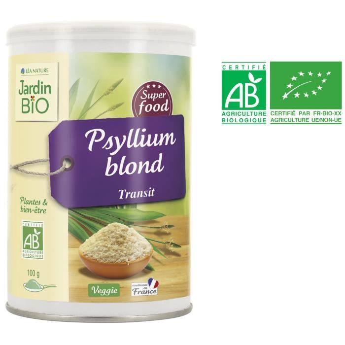 JARDIN BIO Super aliment Psyllium blond - Bio - 100 g