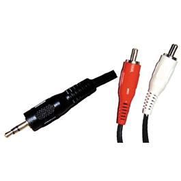 LINEAIRE A200G Câble Jack 3,5mm stéréo mâle / 2 x RCA mâle 5m00