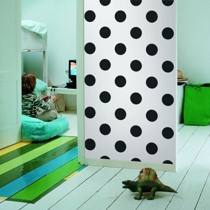 SUPERFRESCO EASY Papier peint support intissé Dotty gravure - 1005 x 52 cm - Noir