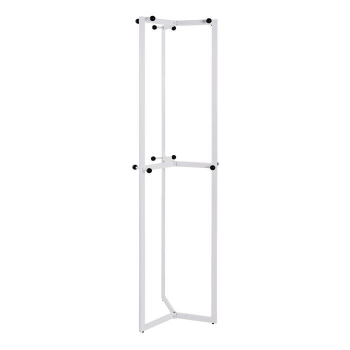 Porte manteaux Sumdo 48x180x48 cm blanc et noir