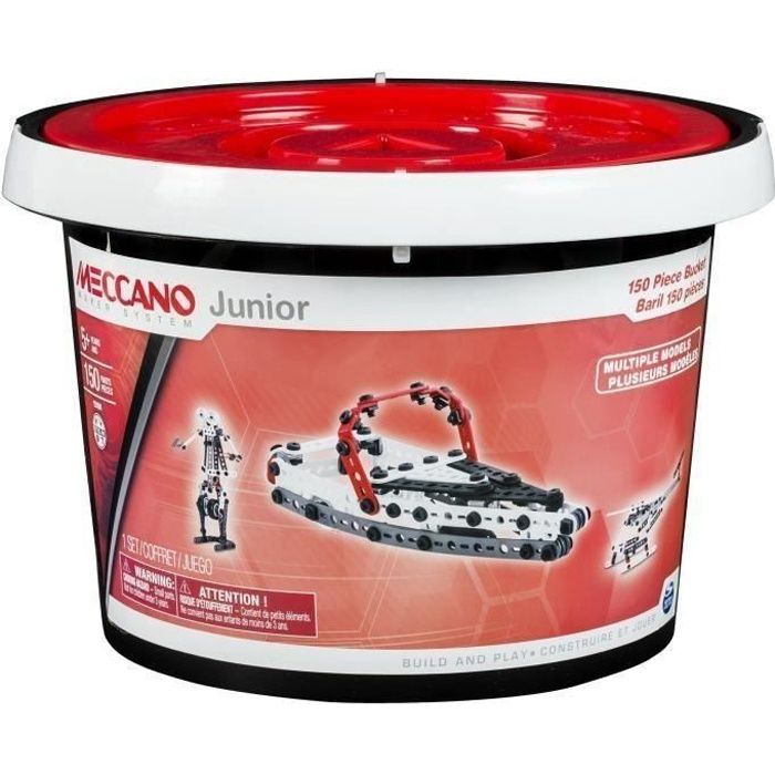 MECCANO Baril 150 Pièces Meccano Junior SpinMaster