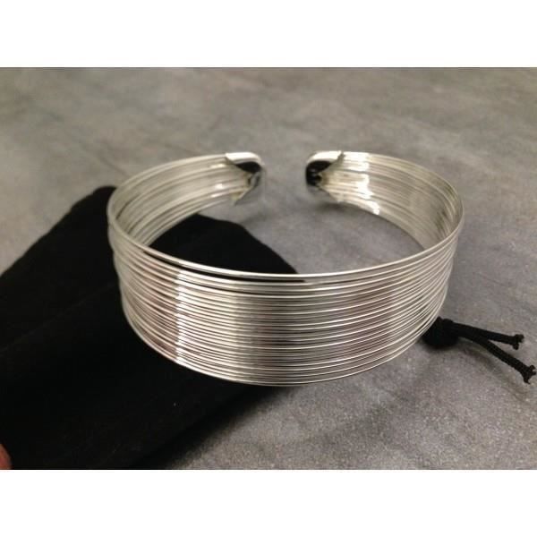 Bracelet Jonc Argent 925 Femme