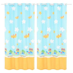 Gwell Rideau Occultant A Oeillets Rideaux Thermique De Fenetre De Chambre Enfant Etoile Blanc 1 Piece Bazis Az
