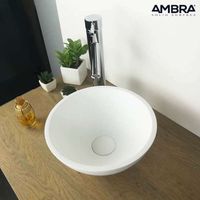 LAVABO - VASQUE Vasque à poser ronde 30 cm en Solid surface - Bolé LAVABO - VASQUE Vasque à poser ronde 30 cm en Solid surface - Bolé