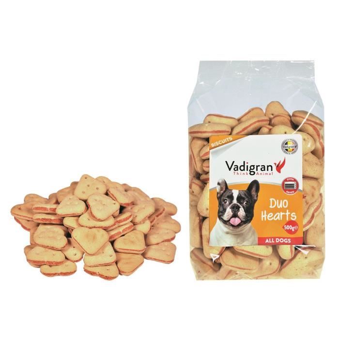 VADIGRAN Biscuits Duo Hearts - 500 g - Pour chiens