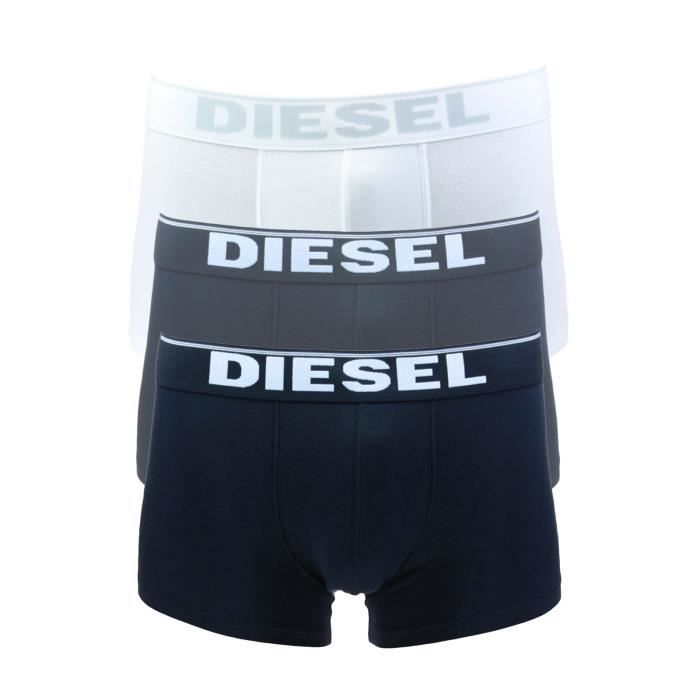 DIESEL Lot de 3 Boxers Noir/Gris/Blanc