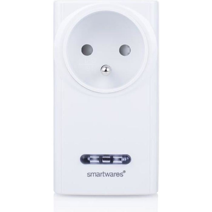 SMARTWARES Prise télécommandée SH5-RPS-36A/FR - Récepteur domotique intérieur - 3600 W