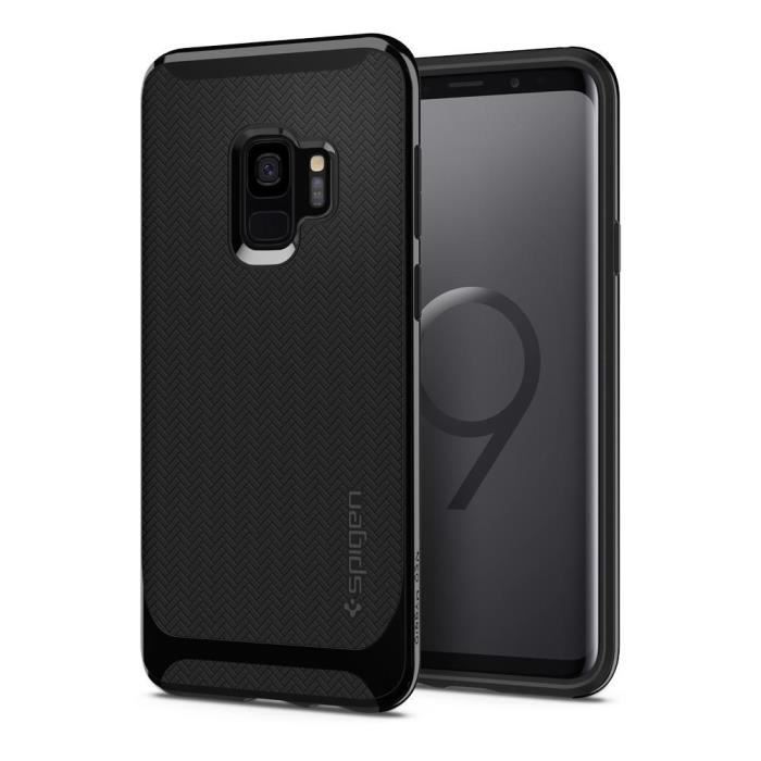 Spigen Neo Protection Renforcée Hybrid Contours Anti Choc Pour Galaxy S9 shiny - 592CS22855 - Noir