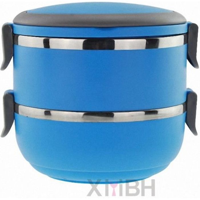 XIYIBH Lunch box Isotherme 1.4 L Boite Repas Chauffante Bleu Achat / Vente lunch box bento