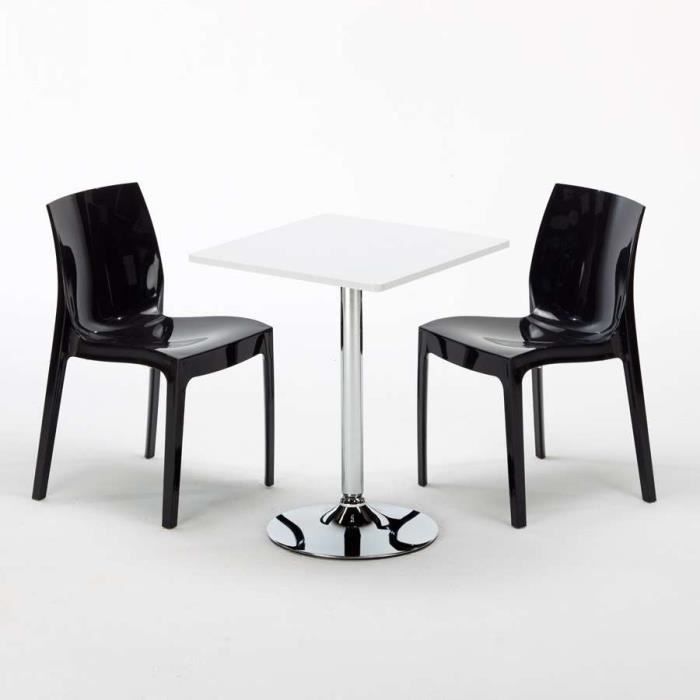 Table Blanc2 Carrèe Couleur Interieur Ice Set anthracite Grand Café Noir Bar Chaises Modèle Colorées COCKTAIL Soleil Chaises TJclFK1