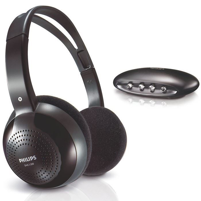 Philips Shc1300 Casque Sans Fil Tv Noir Achat Vente Casque