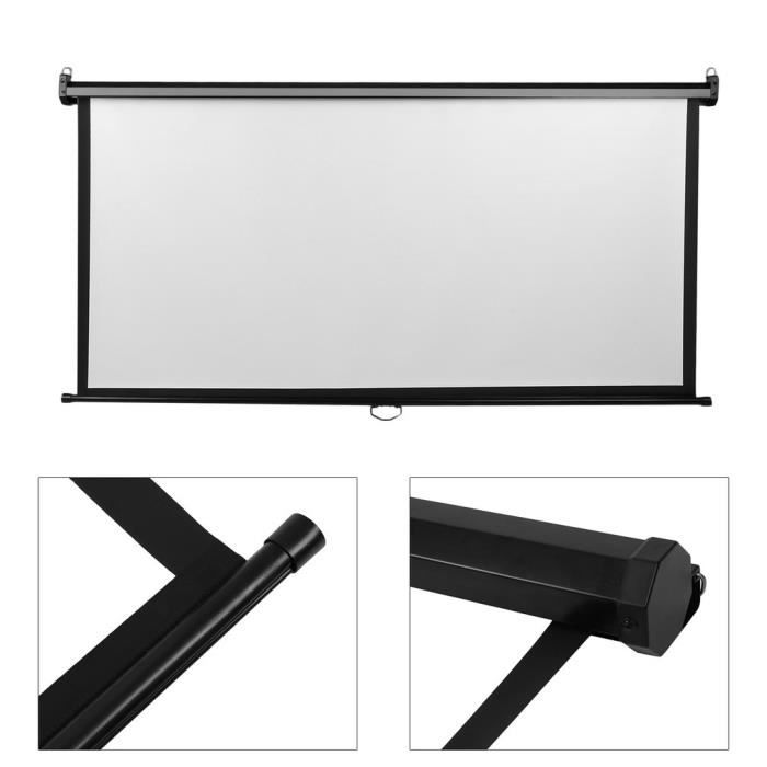 Ecran de projection manuel 72 Pouces 16:9 Écran2