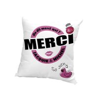 HOUSSE DE COUSSIN Housse de coussin 60x60 cm JACQUIE et MICHEL blanc HOUSSE DE COUSSIN Housse de coussin 60x60 cm JACQUIE et MICHEL blanc