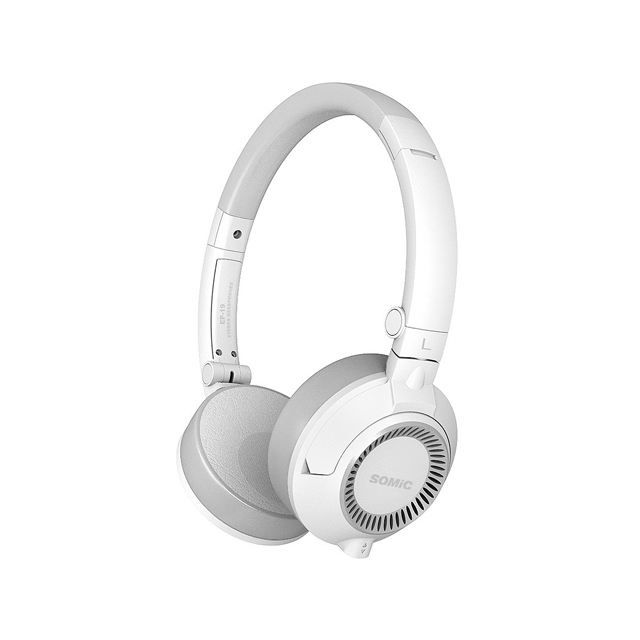 Casque Audio Stéréo Blanc Somic EP 19   Casque au design et coloris