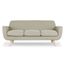 Canapé 3 Places Scandinave Miramas 195cm Gris Foncé