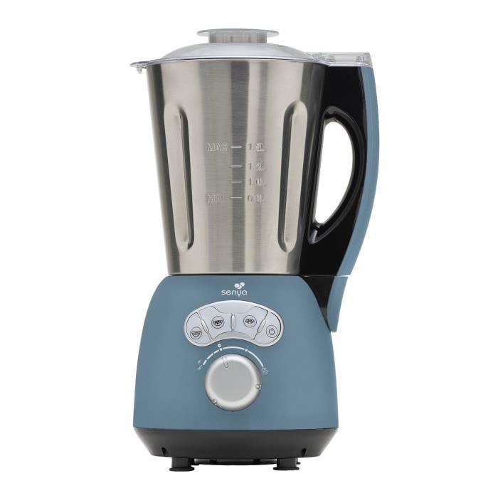 SENYA SYCP-HB010B Blender chauffant Cook & Ice - Bleu mat