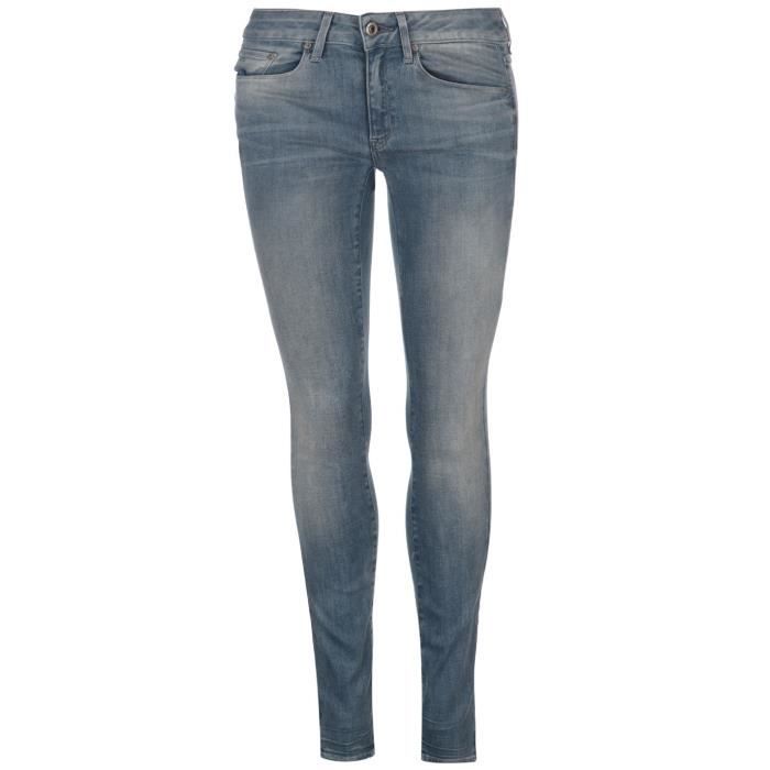 Haute Skinny Taille Gris Slim Achat 3301 Jean G Blanc Star Femmes 3Rcj4qA5L