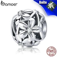 Charm's Fleur Charms Bracelet Sterling Argent Compatible P Charm's Fleur Charms Bracelet Sterling Argent Compatible P