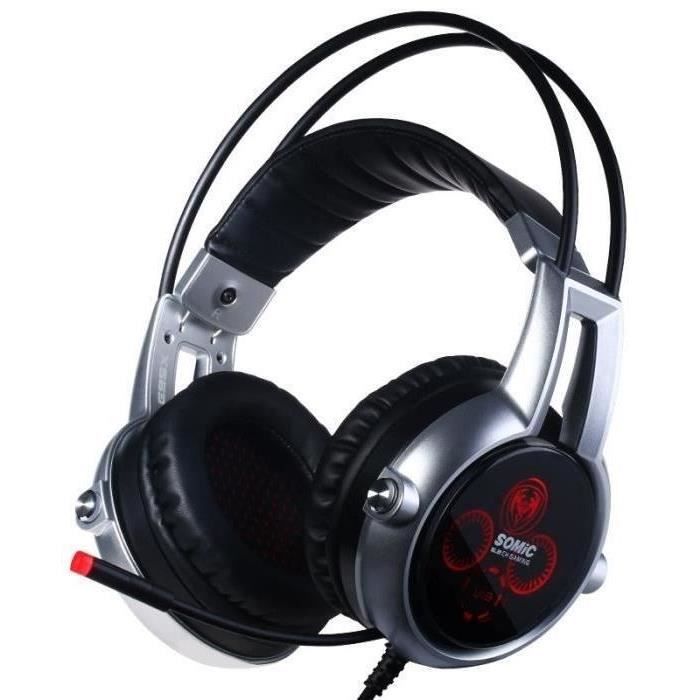 Casque Gaming G95 X 5.2 Somic Noir et gris