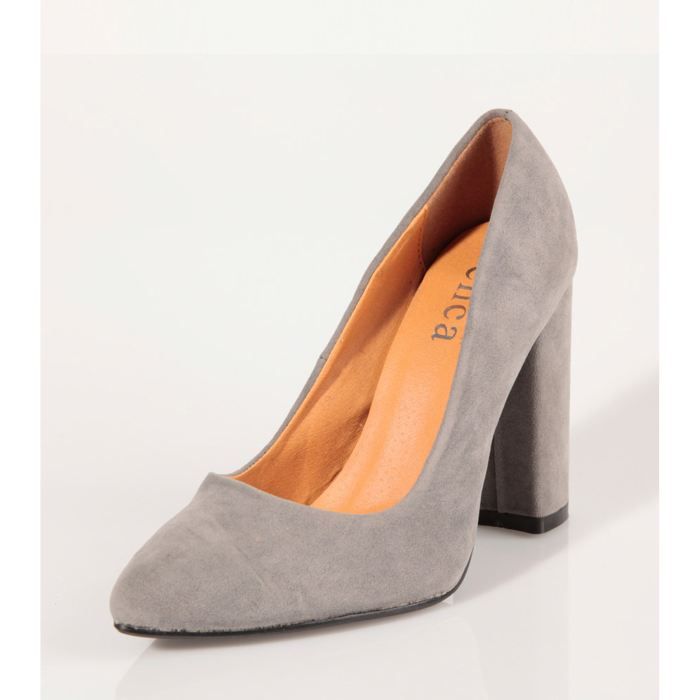 chaussure femme grise talon