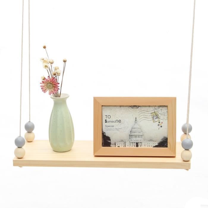 Tempsa Enfants Stockage Suspendus étagère Murale Bois Corde Swing
