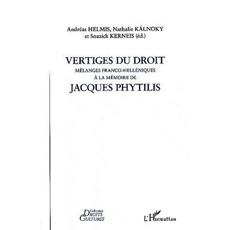 Vertiges du droit ; mélanges franco helléniques  Achat / Vente