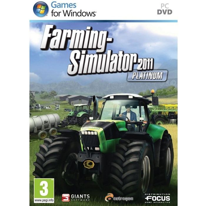 2011 PLATINUM / Jeu PC   Achat / Vente PC FARMING SIMULATOR 2011