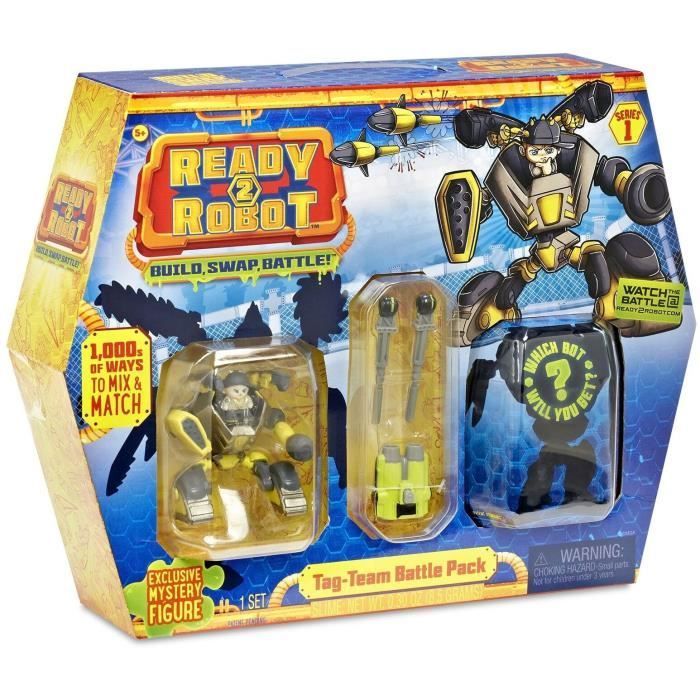 SPLASH TOYS - 30387 - 1 Capsule Ready2Robots Battle Pack Tag Team - 4 surprises
