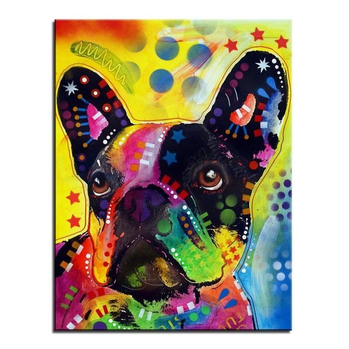 Bouledogue Français Décorative Accueil Wall Art Image Pour Salon Tableau Toile Bouledogue Français Décorative Accueil Wall