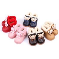 BABIES mignon Ours Bow bébé d'hiver en fourrure Bottes de BABIES mignon Ours Bow bébé d'hiver en fourrure Bottes de