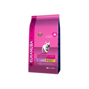 EUKANUBA Croquettes au poulet - Contrôle de poids - Petite race - 3kg - Pour chien adulte