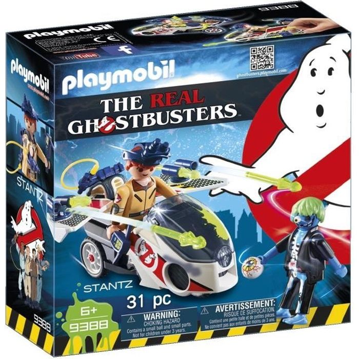 Playmobil Ghostbusters Stantz avec vehicule volant (9388)