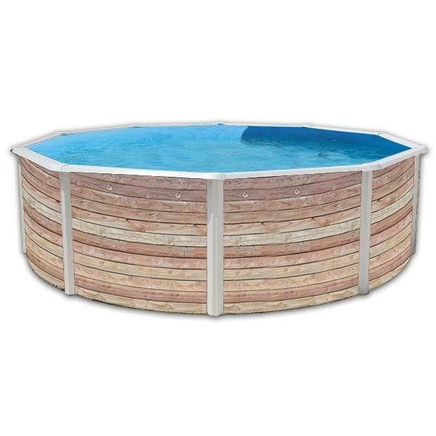 PINUS Piscine ronde en acier 640x120cm