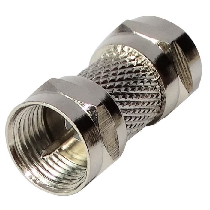 AERZETIX Connecteur raccord coupleur fiche F mâlemâle coaxial