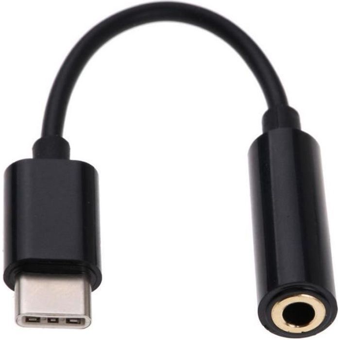 Cable Adaptateur Usb Type C Vers Jack 35mm Femelle Casque Audio