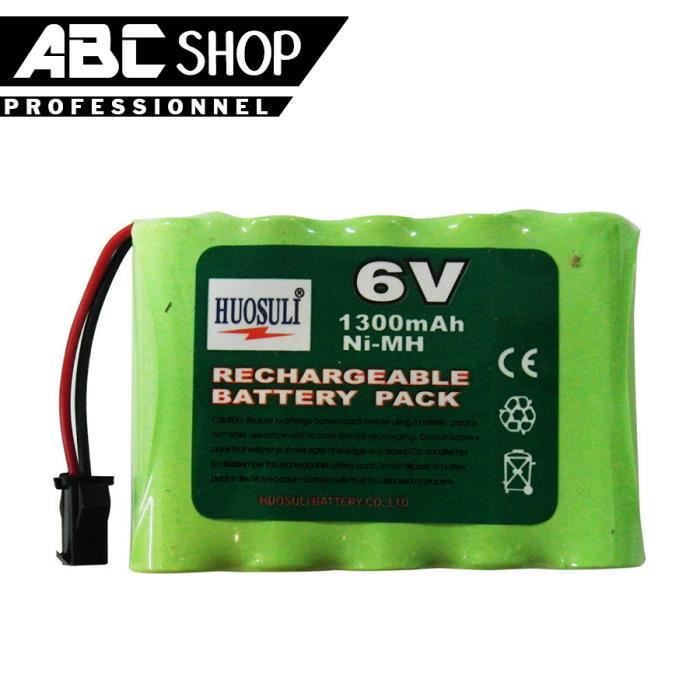 PACK BATTERIE 6V 1300MAH ACCU BATTERY RECHARGEABLE GRANDE CAPACITE