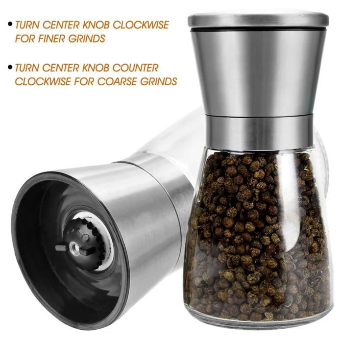 2pcs cuisine outil professionnel inox sel + jeu2