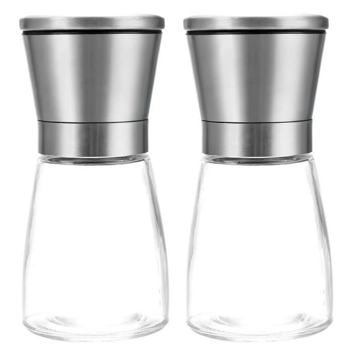 2pcs cuisine outil professionnel inox sel + jeu3