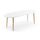 Table Oqui ovale extensible 140-220 cm, naturel et