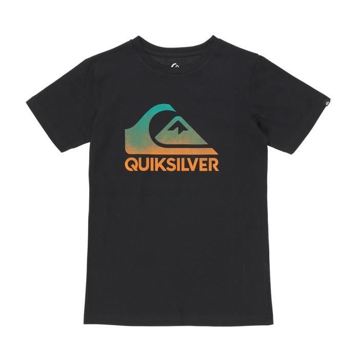 QUIKSILVER T-shirt garçon Acide Spary - Noir