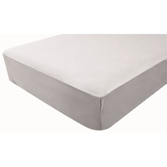 DOUX NID Drap-housse en jersey - Perle - 60x120 cm