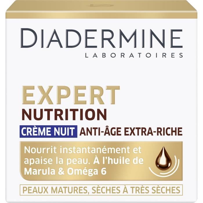 DIADERMINE Creme de Nuit Anti rides Expert Nutrition 3D 50 ml