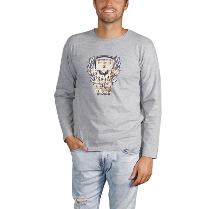 FCGB Tee shirt Story Manches longues - Adulte - Gris chiné