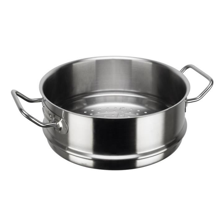 INOXIBAR Panier de cuisson à vapeur Ligne Professionnelle en inox - Ø 20 cm - Gris